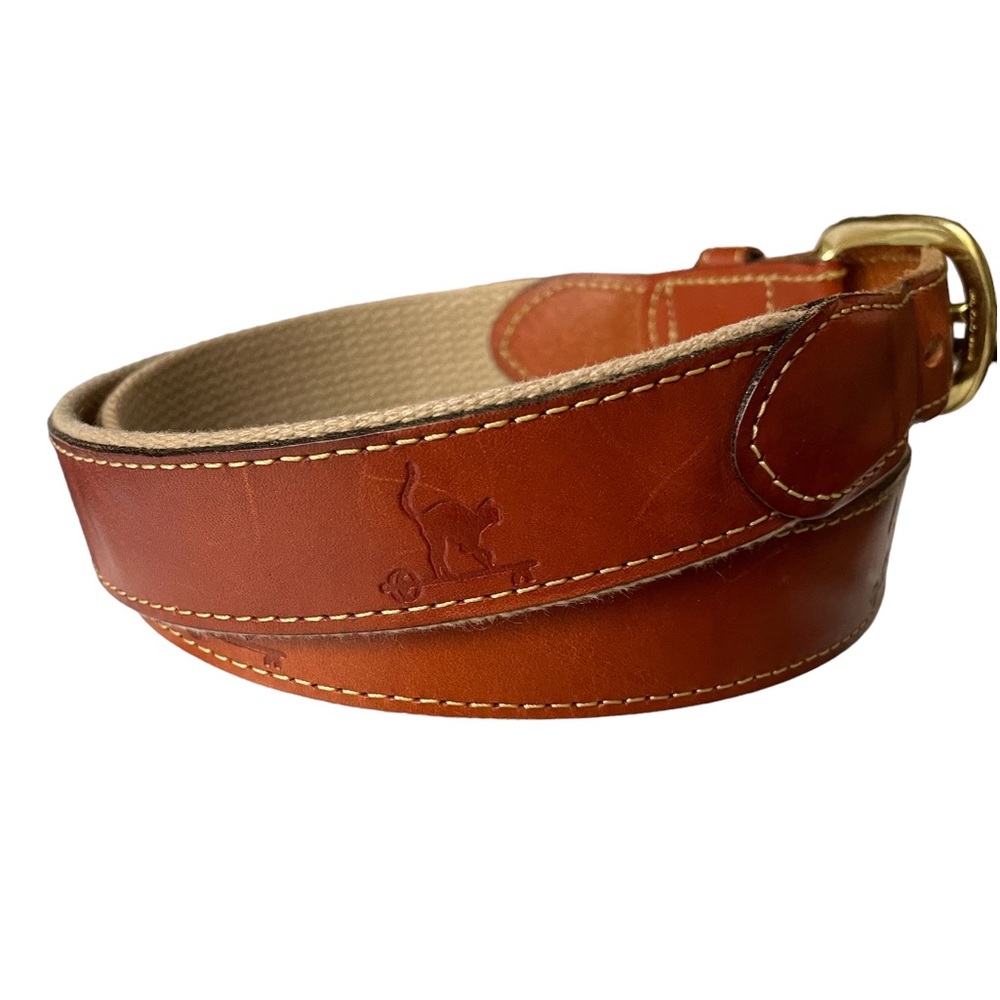 Elegant Brown Leather Belt